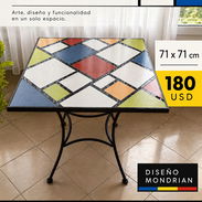 Mesa. Diseño Mondrian - Edición única - Img 57612130