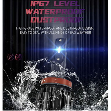 BOMBILLO LED H4 CHIP CSP DE LUZ BLANCA. - 3/4