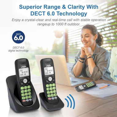 VTech VG131-21 - Teléfono Inalámbrico DECT 6.0 con 2 auriculares 🌐 - Img 127595323