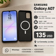 Vendo mi Samsung Galaxy A07 prácticamente nuevo intacto soy de La Coronela La Lisa frente a Juankis Pan - Img 57894872