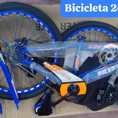 Bicicletas medida24 con frenos de disco,amortiguacion delantera y llantas semipiramides varios colores nuevas en su caja - Img 121068156
