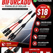 🔌☀️ ¡CABLE Y BIFURCADO PARA PANEL SOLAR! ☀️🔌 ✅ Conectores resistentes e impermeables ✅ Ideal para sistemas solares 12V - Img 55500780