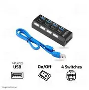 Hub 4 ptos usb 3.0 con interruptor. Nuevas en su estuche. 52419568. domicilio a conveniar - Img 46724872