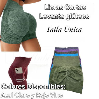 Ropa deportiva. Gimnasio. Top 3usd c/u. Licras cortas sin bolsillos 2.50usd/  licras cortas bolsillo 3usd/ largas 4usd - 2/7