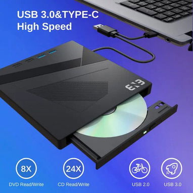 Unidad óptica externa multifunción 7 en 1 USB 3.0 / Tipo-C - Img 108233211