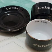 Tasas cubita para café 6 tasas y sus 6 platicos todo original en caja nuevo usted lo estrena - Img 55357775
