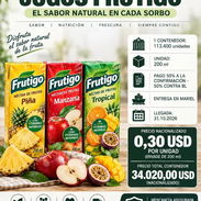 Jugo Frutigo de 200 ml (piña, manzana y tropical) · venta por contenedor - Img 58238017