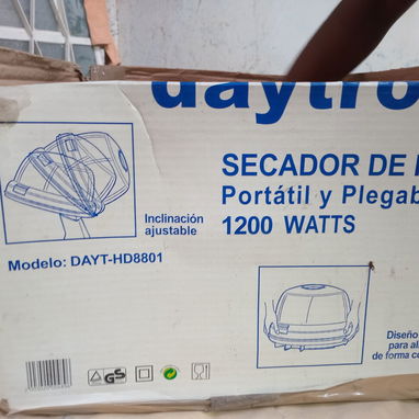 Secadora de pelo portatil Daytron - Img 123633361