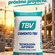 3Cemento TBV PCB 40 de 50 kg: resistencia para construir con confianza Cemento estructural TBV PCB 40. 26 usd - Img 57870617