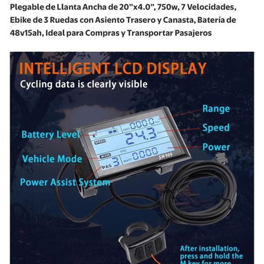 Bici triciclo electrico para adultos - 7/8