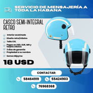 🪖✨ Casco Semi-Integral Retro 🔥 PRECIO: ¡18 USD! - Img 57879397