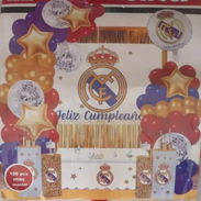 **Set Decorativo Completo de Real Madrid 100PIEZAS** - Img 56708253