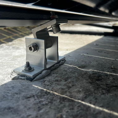 BASES DE ALUMINIO PARA PANEL CON TORNILLERÍA COMPLETA - 4/5