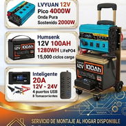 Respaldo para el hogar. Bateria Lifepo4, Inversor de honda pura y Cargador inteligente - Img 55879276