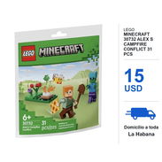LEGO Minecraft 30732 Alex s Campfire Conflict 31 Pcs - Img 58449353