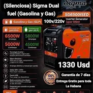 Planta Eléctrica Sigma (Dual Fuel Inverter Generator, Super Silent), Garantía de 7 días, Entrega gratis según municipio - Img 57896830