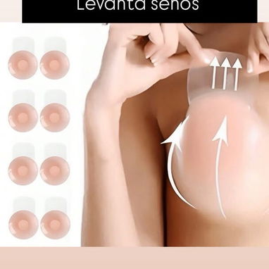 Pezoneras reutilizables de silicona y levanta senos - 2/2