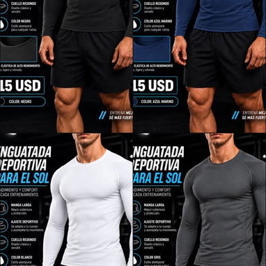 Ropa deportiva de hombre, excelente calidad - 5/6