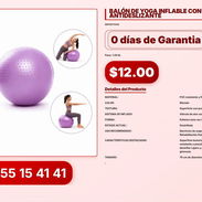 BALÓN DE YOGA INFLABLE CON SUPERFICIE ANTIDESLIZANTE VPT-0024 - Img 56194634