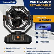 Ventilador Recargable EKO-909 - Img 54910160