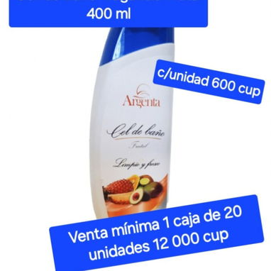 Pasta Dental Mentolada Clead 100g, Gel de Baño ARGENTA fragancia Frutal y Aloe y Leche Evaporada ABORELLE 400g - Img 122186570