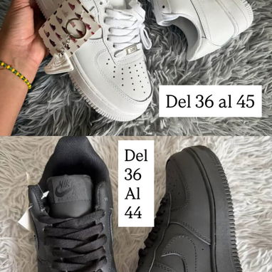 Tenis Nike Air Force 1 blancos y negros , Vans Blancas y Y grises de varias tallas πππππππππ Disponibles en el - Img 124279022
