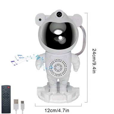 Proyector astronauta, de estrella, bola de disco y cristal - Img 123944137