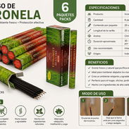Inciensos de Citronela..tráfico 6 cajitas y cada cajita 10 inciensos - Img 55900959