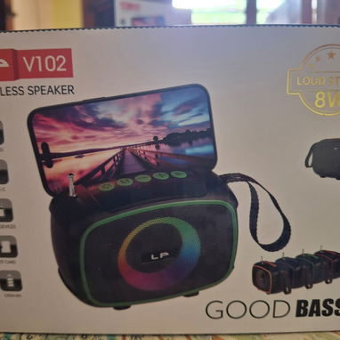🔊 Bocina Bluetooth, con Radio FM. LP-V102 Wireless Speaker - Img 124000261
