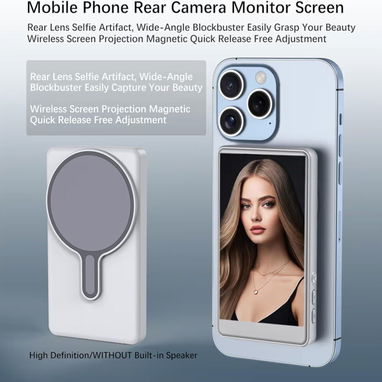 📱 Pantalla Selfie Inalámbrica Universal – 4” / Grey / Nueva - Img 111909115