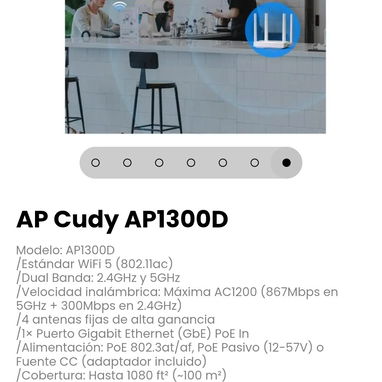 AP Cudy AP1300D Modelo: AP1300D - 7/7