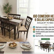 Juegos de comedor de 6 plazas importado - Img 58193404