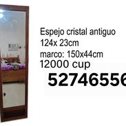 Espejo de cristal antiguo en venta - Img 55332058