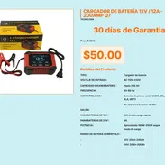 Cargador 12V 12A 200Ah Modo Carga Rápida 12V 12A, Cargador Q7 12A 12V 20-200Ah 24V 20-200Ah Total VPT#-0495 - Img 55549786