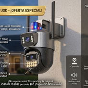 Camara 4k visión nocturna con seguimiento de objetivo y audio bidireccional con luz policial y varios tipos de conexione - Img 55786645