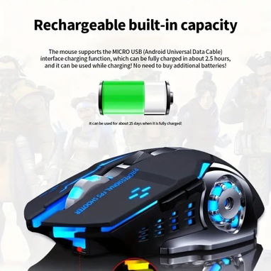 📞53884600.🎇 Mouse GAMER RGB inalámbrico: - DPI configurable🎇 Mensajería disponible.🚴 - Img 119427649
