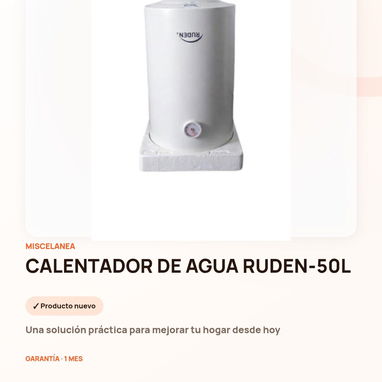 Calentador de agua de gas y eléctrico - 3/4