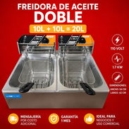 Freidora de aceite doble  10L(20L) - Img 56423565