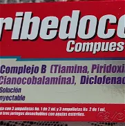 Tribedoce en Inyecciones caja con 3 dosis contiene además de las vitaminas diclofenaco. - Img 45755434