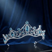 Tiara o Corona Azul Elegante - Img 56887183