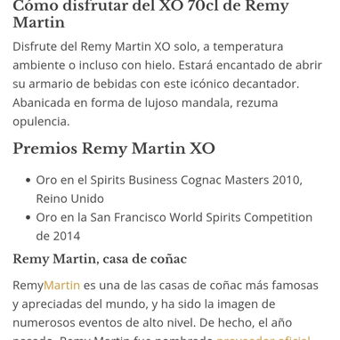 Ofertón para PAPÁ!!! Descuento 20%...Cognac de alta gama, REMY MARTIN - Img 121784041