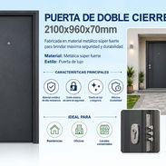 Puerta de acero de lujos - Img 57989121