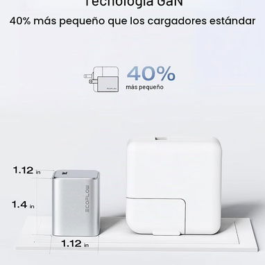 Cargador Ecoflow Rapid de 20w tecnólogo GaN - 4/5