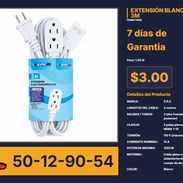 EXTENSIÓN BLANCA DE 3M - Img 56243883