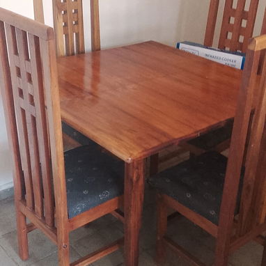Se vende juego de comedor de madera dura - 2/3