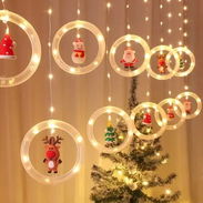 Cortina de luces led con adornos de navidad (Funcionan conectadas directamente a la corriente) en 4800cup - Img main-image-56124169