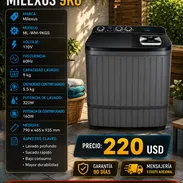 🧼 9 KG 🧼 LAVADORA SEMIAUTOMATICA MILEXUS 9KG. MENSAJERIA CON FACTURA Y GARANTIA. 🧼 54833699 - Img 56795318