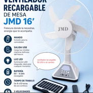 Ventilador de mesa recargable JMD16" - Img 55520771