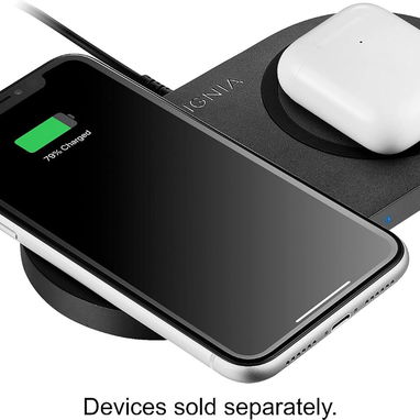 Cargador inalámbrico dual Insignia de 20 W con certificación Qi para Android/iPhone - Modelo: NS-MWPC10K2 53274327 - Img 110214966