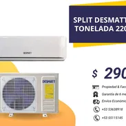 🚨 SPLIT DESMATT 1 TONELADA 220V 12KBTU CONVENCIONAL 6 MESES DE GARANTÍA 🚨 - Img 57114444